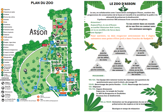 Sortie  éco-délégués
Zoo d'Asson
EDD
Biodiversité
Préservation de la faune